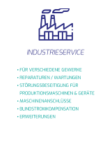 •	FÜR VERSCHIEDENE GEWERKE •	REPARATUREN / WARTUNGEN •	STÖRUNGSBESEITIGUNG FÜR PRODUKTIONSMASCHINEN & GERÄTE •	MASCHINENANSCHLÜSSE •	BLINDSTROMKOMPENSATION •	ERWEITERUNGEN INDUSTRIESERVICE